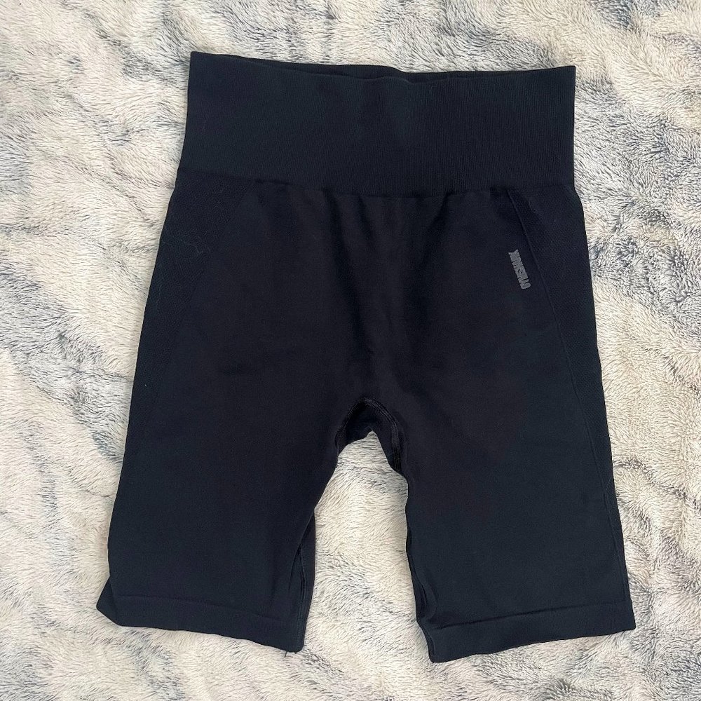 Gymshark Flex Cycing Shorts - Black/Charcoal - M